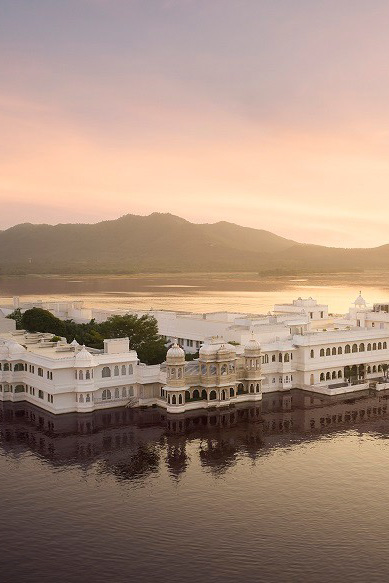 Taj Lake Palace ariel view_vertical image